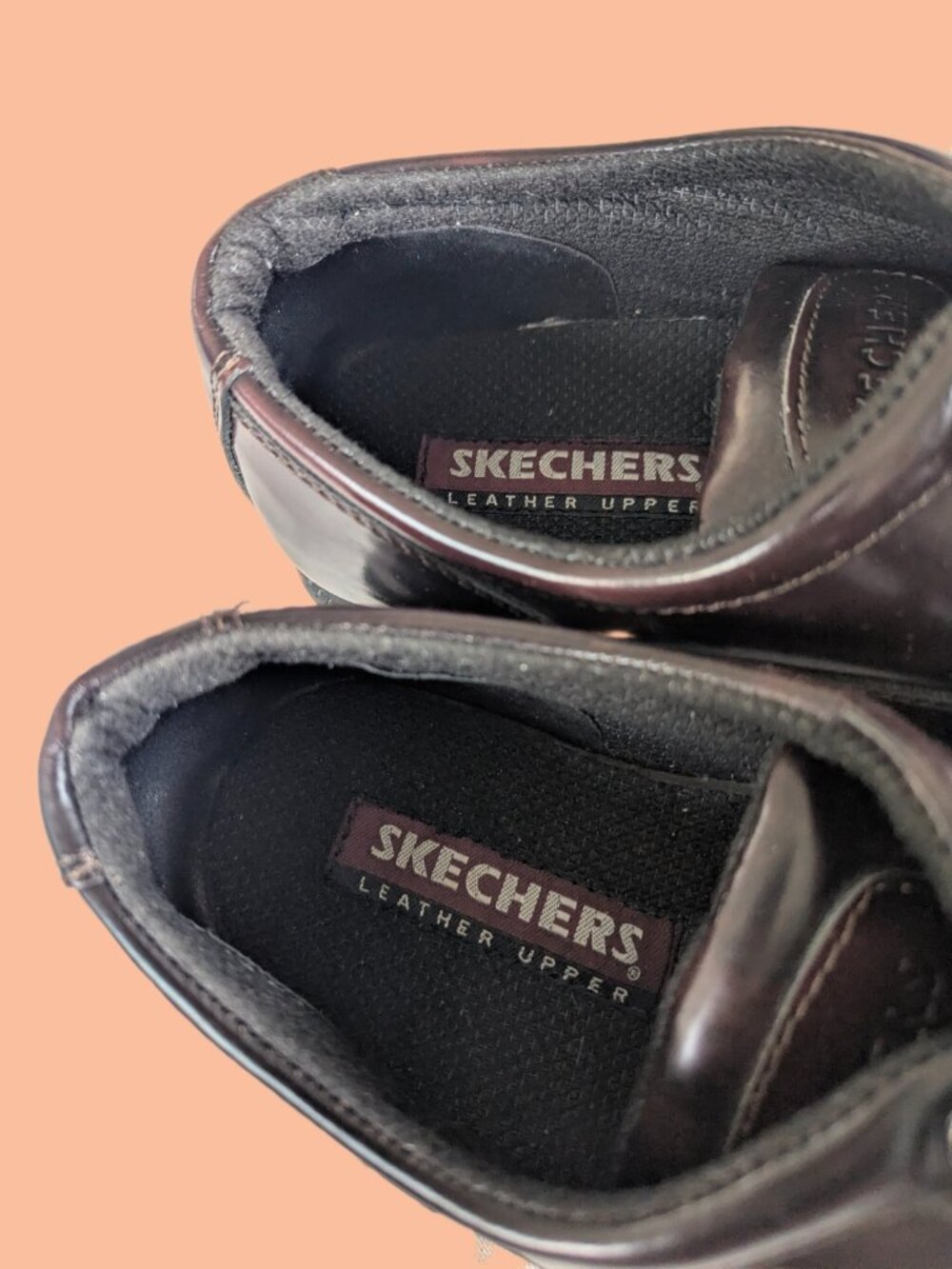 Rich Burgundy Leather Vintage Y2K Skechers Jammers platform oxfords - US Mens 12 - Picture 13 of 16